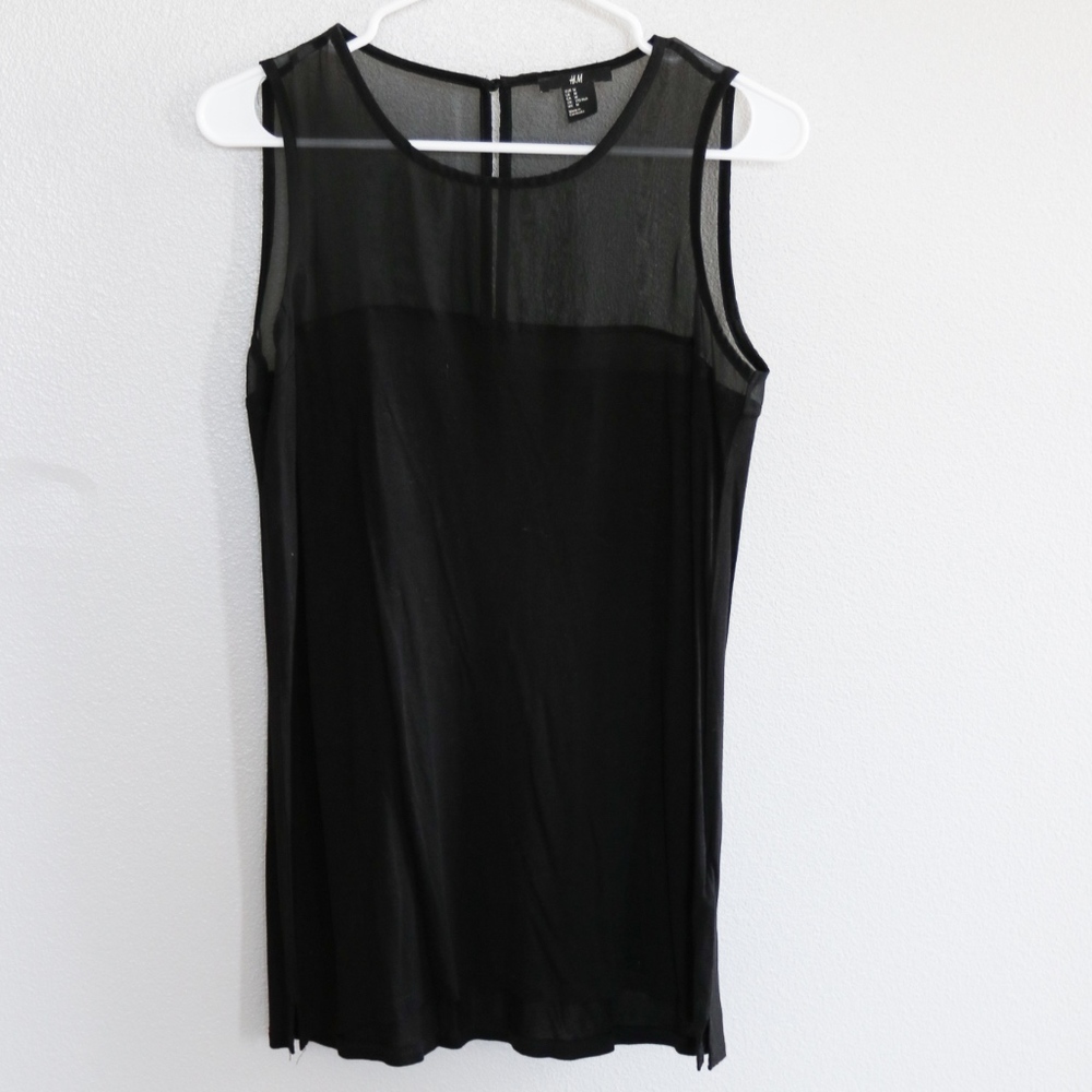 H&M Black Sleeveless Blouse